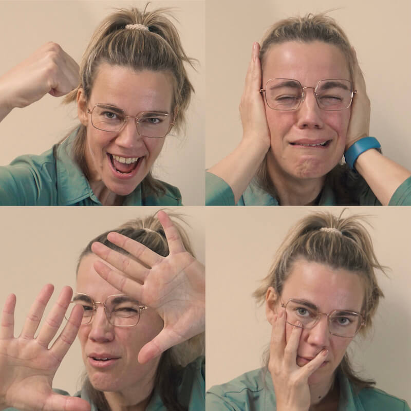 4 verschillende emoties door Miranda Leijstra
